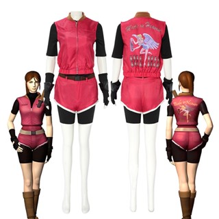 ชุดคอสเพลย์อะนิเมะ Have A Blast In This Claire Redfield ทําจากโพลีเอสเตอร์ คุณภาพสูง สําหรับแฟนเกมมิ่ง