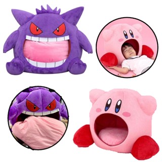 หมอนตุ๊กตานุ่ม รูปการ์ตูน Super Kawaii Gengar Siesta Kirby Siesta Toe Box ของเล่นสําหรับเด็ก