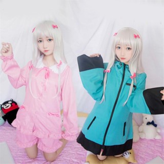 เสื้อแจ็กเก็ตคอสเพลย์ Eromanga Sensei Izumi Sagiri มีซิป สีฟ้า สําหรับปาร์ตี้ฮาโลวีน