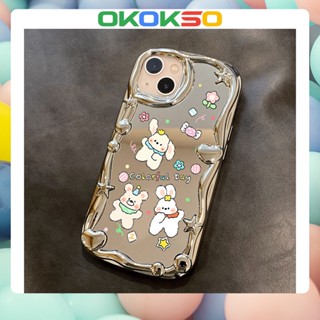 [OKOKSO] เคสโทรศัพท์มือถือนิ่ม กันกระแทก ลายการ์ตูนกระต่าย สีแคนดี้ สําหรับ OPPO Reno9 Reno8 Reno7pro reno6 7z 8T 5 R17 A53 A9 2020 F11 A31 A3S A78 A77