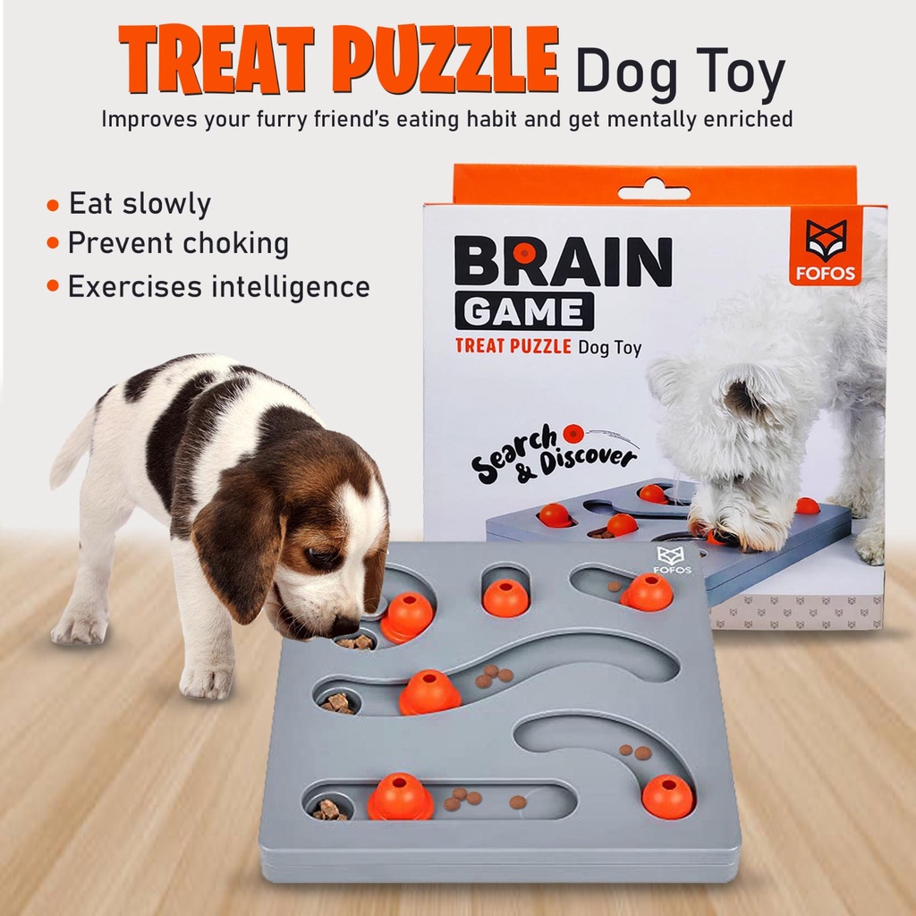 Fofos Brain Game Search & Discover Treats Puzzle Toy Dog Puzzle Food Puzzle Feeder Toys for IQ Train