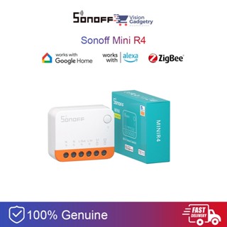 Sonoff Mini R4 สมาร์ทโฮม Wifi DIY สวิตช์ไร้สาย ควบคุมด้วยแอพ 2400W ตรวจสอบพลังงาน