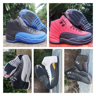 Air jordan 12 retro 12 a ma maniere รองเท้าบาสเก็ตบอล jumpman 12s ovo สีขาว สีดํา taxi hyper royal eastside golf playoff stealth grind french blue floral michigan twist men รองเท้าผ้าใบ