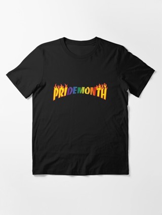 เสื้อยืด พิมพ์ลาย Pride Month Demon Essential สําหรับผู้ชาย