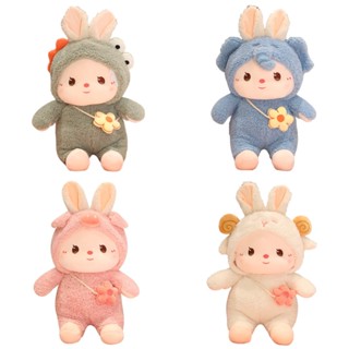 หมอนตุ๊กตานุ่ม รูปการ์ตูนสัตว์ กระต่าย ช้าง ไดโนเสาร์ หมูน่ารัก