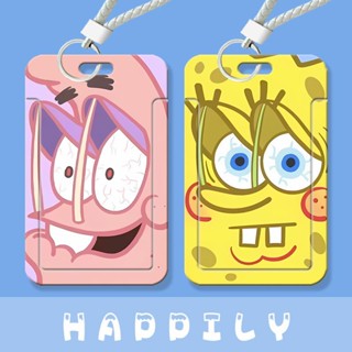 กระเป๋าใส่บัตรอาหาร ลาย Spongebob SquarePants Pie Daxing สําหรับนักเรียน