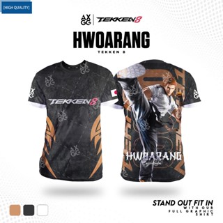 เสื้อยืดแขนสั้น พิมพ์ลาย Tekken 8 Hwoarang สําหรับผู้ชาย