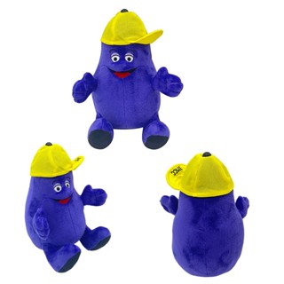 ตุ๊กตาฟิกเกอร์ Grimace Shake Yellow Hat ผ้าฝ้าย PP คุณภาพดี