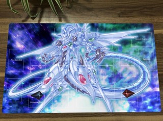 Yugioh แผ่นรองเมาส์เล่นเกม ลายมังกรดาว TCG CCG