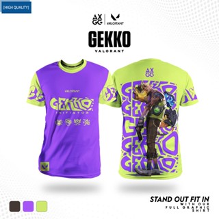 เสื้อยืด พิมพ์ลาย Valorant Gekko แบบพิเศษ สําหรับเล่นเกมส์