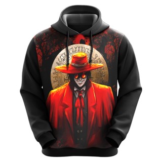 เสื้อเบลาส์ ลายอนิเมะ Moletom Hellsing Vampire Alucard พร้อมส่ง