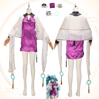 วิกผมคอสเพลย์ Vocaloid Hatsune Miku Cheongsam สําหรับปาร์ตี้ฮาโลวีน