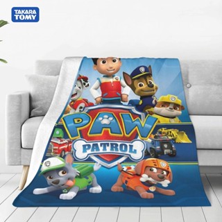 Paw Patrol ผ้าห่ม ลายอุ้งเท้าสุนัขน่ารัก สําหรับเตียง โซฟา เครื่องปรับอากาศ ผ้าปูที่นอน สําหรับเด็ก