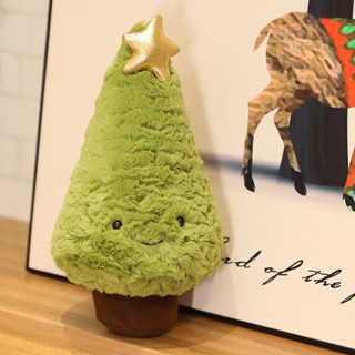 ของเล่นตุ๊กตาซานตาคลอส กวางเรนเดียร์ ผ้าฝ้าย Pp ขนนิ่ม คริสต์มาส
