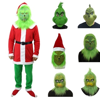 หน้ากากคอสเพลย์ หมวกกันน็อค How The Grinch Stole สําหรับผู้ใหญ่ พร็อพคริสต์มาส