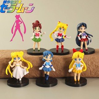 ฟิกเกอร์ PVC รูปเซเลอร์มูน Tsukino Usagi 6 ชิ้น