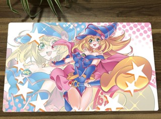 Yugioh Duel Playmat Dark Magician Girl TCG CCG แผ่นรองเทรดดิ้งการ์ดเกม