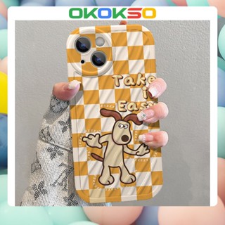 [OKOKSO] เคสโทรศัพท์มือถือนิ่ม กันกระแทก ลายการ์ตูนสุนัข สําหรับ OPPO Reno9 Reno8 Reno7pro reno6 7z 8T 5 R17 A53 A9 2020 F11 A31 A3S A78 A77