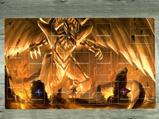 Yugioh แผ่นรองเมาส์เล่นเกม The Winged Dragon of Ra TCG CCG