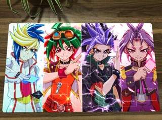 Yu-gi-oh! Arc-v Yugo Yuri Yuto Trading Card Game Mat TCG Playmat + ฟรีแผ่นรองเมาส์