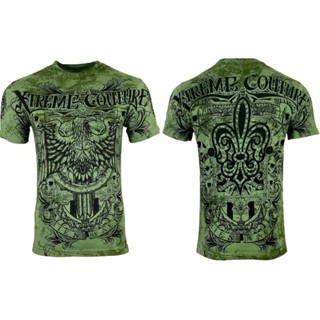 Xtreme Couture By Affliction เสื้อยืดลําลอง สําหรับผู้ชาย แขนสั้น พิมพ์ลาย PATRON Biker Eagle tattoo S-5XL