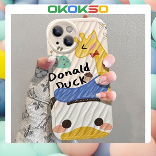 [OKOKSO] เคสโทรศัพท์มือถือนิ่ม กันกระแทก ลายการ์ตูนยีราฟโดนัลด์ดั๊ก สําหรับ OPPO Reno9 Reno8 Reno7pro reno6 7z 8T 5 R17 A53 A9 2020 F11 A31 A3S A78 A77