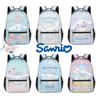 กระเป๋าเป้สะพายหลัง ผ้าออกซ์ฟอร์ด กันน้ํา ที่ทนทาน ลายการ์ตูน kawaii Sanrio Cinnamoroll สําหรับนักเรียน