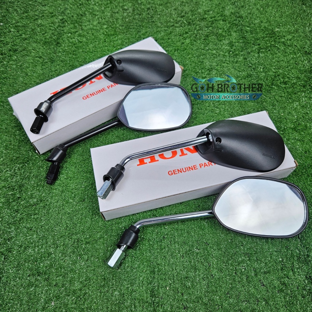 WAVE125 WAVE125S WAVE125X WAVE100R EX5 DREAM SIDE MIRROR STANDARD [ BLACK / CHROME ]