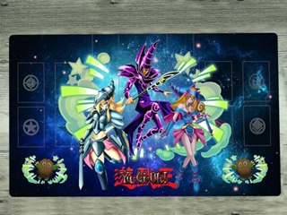 อะนิเมะ Yu-Gi-Oh! แผ่นรองเมาส์เล่นเกม Melffy Playmat TCG CCG แบบกําหนดเอง