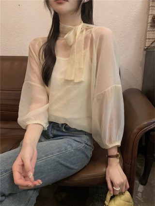 67072 เสื้อสายเดี่ยว ทรงหลวม สีพื้น