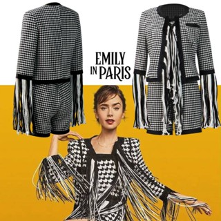 ชุดเครื่องแต่งกายคอสเพลย์ Emily in Paris 3 ลําลอง แฟชั่นสําหรับผู้หญิง