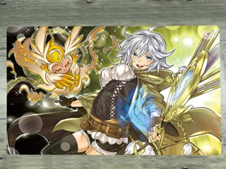 Yugioh Playmat Lyna the Light Charmer TCG CCG แผ่นรองเมาส์เล่นเกม ฟรีกระเป๋า