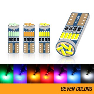 หลอดไฟ Led W5W T10 Canbus 4014 SMD 6000K 168 194 Led 5w5 สําหรับติดป้ายทะเบียนรถยนต์