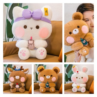 ของเล่นตุ๊กตาหมีจูบน้ําผึ้ง แบบนิ่ม น่ากอด เหมาะกับของขวัญวันเกิด สําหรับเด็ก