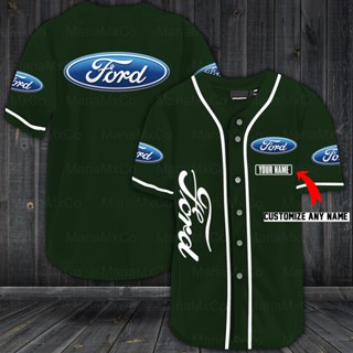 เสื้อเบสบอล Ford ส่วนบุคคล เสื้อเบสบอล Ford Car เสื้อเบสบอล Ford Rider Biker Ford