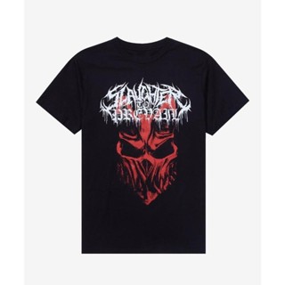 เสื้อยืด พิมพ์ลายหัวกะโหลก Slaughter To Prevail สําหรับเด็ก