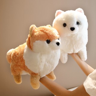 ของเล่นตุ๊กตายักษ์ Bichon Frise ผ้าฝ้าย Pp แบบยืน