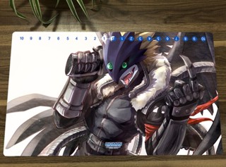 แผ่นรองเมาส์ ลายการ์ตูนอนิเมะ Digimon Playmat CCG DTCG Beelzemon TCG Trading Card Game Mat &amp; Zones