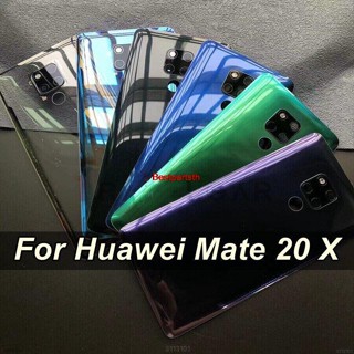 Bepath- เคสกระจกด้านหลัง พร้อมเลนส์กล้อง และสติกเกอร์ สําหรับ Huawei Mate 20X