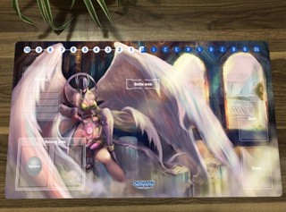 แผ่นรองเมาส์ สําหรับเล่นเกม Digimon Playmat CCG DTCG Mat Yagami Hikari Angewomon