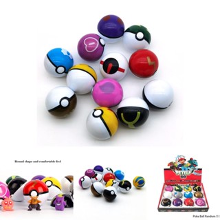 ชุดฟิกเกอร์ Pokemon Go Pokeball Poke Ball ของเล่นสําหรับเด็ก 12 ชิ้น