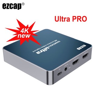 Ezcap 320 B Real 4K HDMI การ์ดจับภาพวิดีโอเกม 4K30P HD 1080P 60fps 120HZ,HDR Pass-Through,no Latency