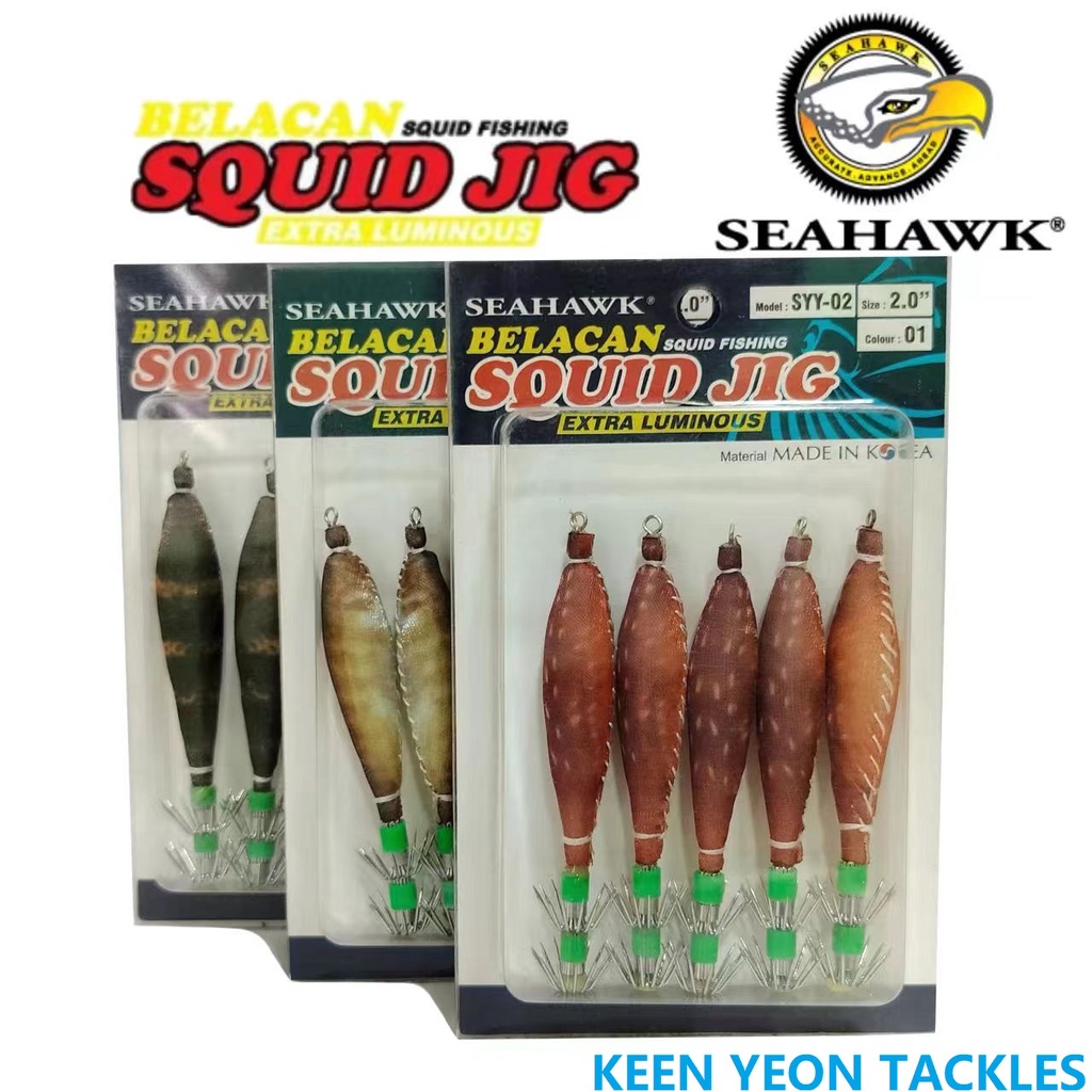 Seahawk SQUID JIG BELACAN (SYY-02) EXTRA LUMINOUS