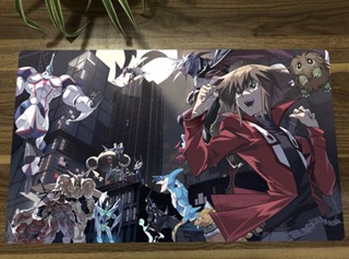 Yu-gi-oh! Ygo Playmat GX Family TCG CCG แผ่นรองเทรดดิ้งการ์ดเกม แผ่นรองเกม ฟรีกระเป๋า