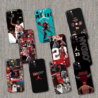 เคสโทรศัพท์มือถือแบบนิ่ม TPU ลาย NBA Jordan 23 สําหรับ iPhone XS 6S 7 Plus