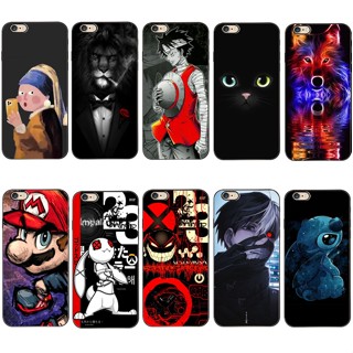 เคสโทรศัพท์มือถือ ซิลิโคนนุ่ม TPU ใส สีดํา สําหรับ iphone 4 4s 6 6s
