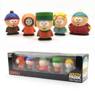 【Ready stock】5Pcs/Set South Park Figures Bad Boys Anime Cartoon Children Toy