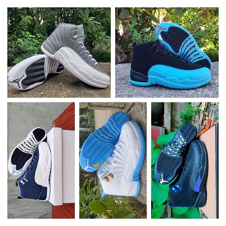 Air jordan 12 retro 12 a ma maniere รองเท้าบาสเก็ตบอล jumpman 12s ovo สีขาว สีดํา taxi hyper royal eastside golf playoff stealth grind french blue floral michigan twist men รองเท้าผ้าใบ