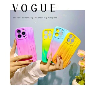 เคสโทรศัพท์มือถือแบบนิ่ม TPU แต่งกลิตเตอร์ ไล่โทนสี สําหรับ iPhone 14 14Pro Max 13 Pro 12 Pro 11