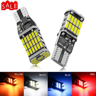 หลอดไฟท้ายรถยนต์ Led T10 W5W T15 W16W Canbus No Error 4014SMD 6000K 12V สีขาว 2 ชิ้น